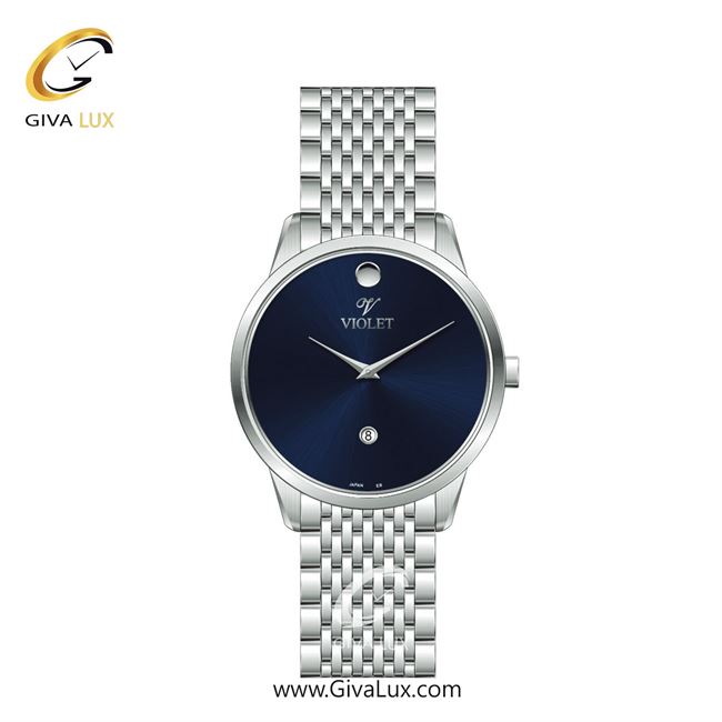 ساعت مچی اورجینال زنانه ویولت VIOLET نقره ای | نقره ای| سرمه ای| کد رفرنس 0550